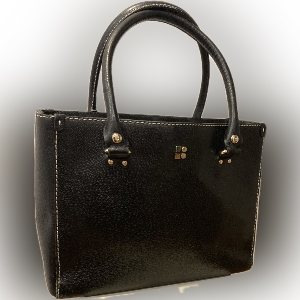 KATE SPADE  Vintage Leather Tote  - Black EUC
